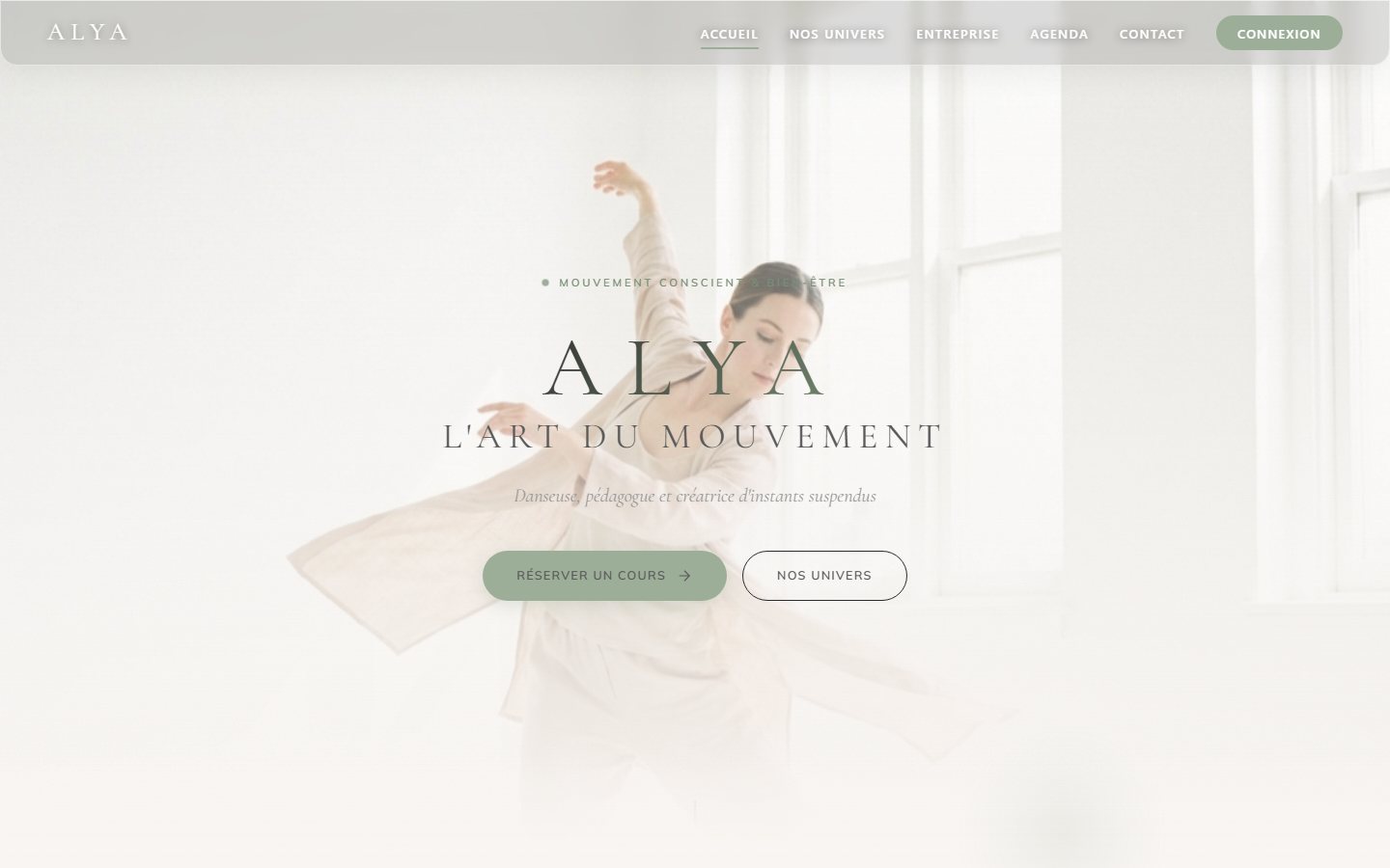 Capture du projet Alya Danse