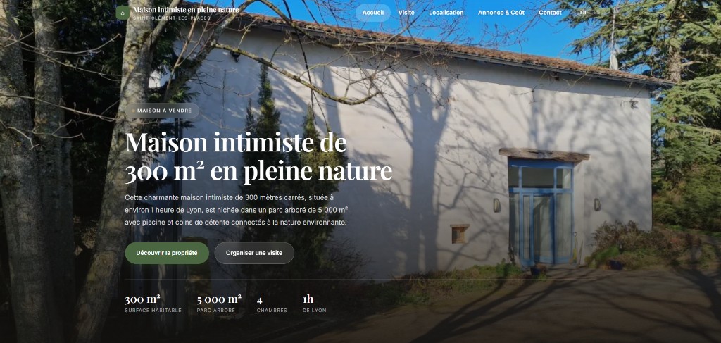 Capture du projet Maison intimiste